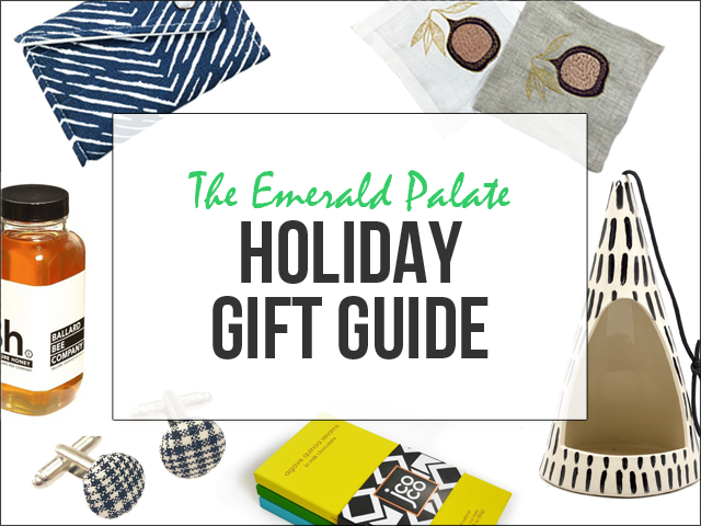 2016 holiday gift guide featuring gifts for mom, dad, boyfriend, husband, sister, brother, friend, boss, hostess and more. All items curated by The Emerald Palate and made in the Pacific Northwest!
