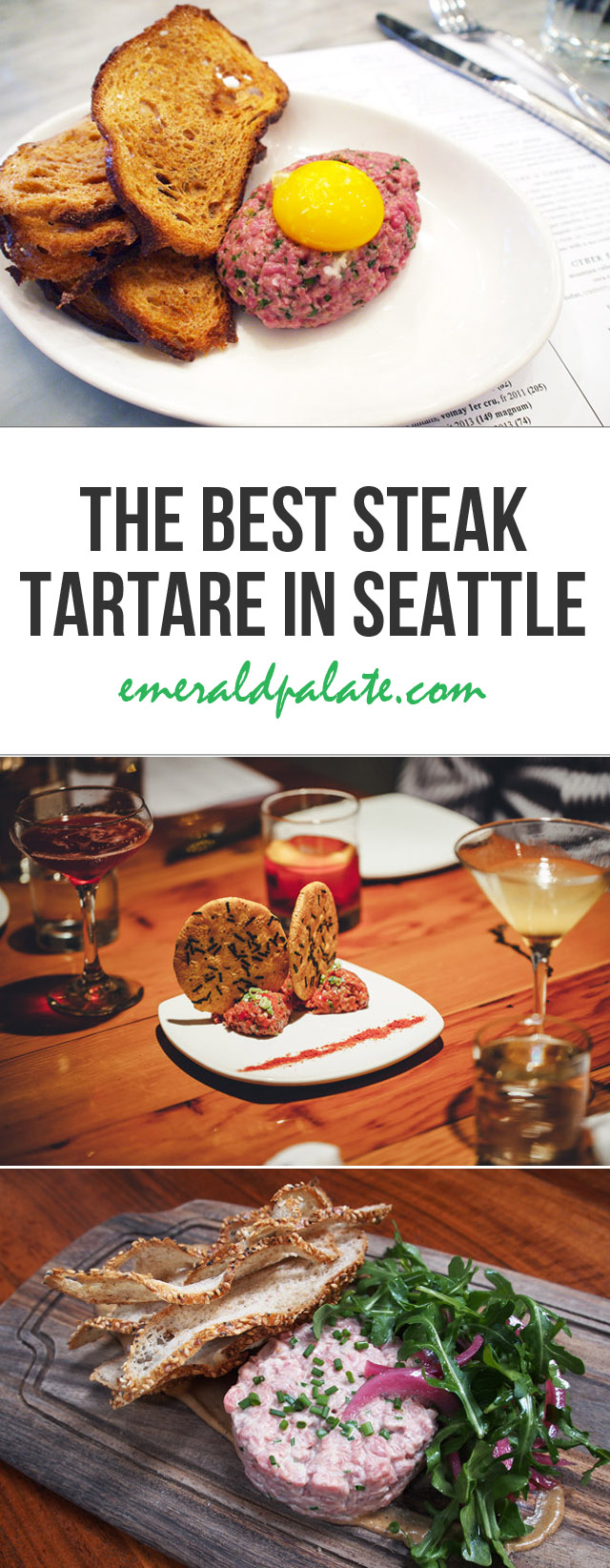 A roundup of where to find the best steak tartare in Seattle. If you love beef tartare like me, you must try all of these places. They are the best of the best in the Emerald City!