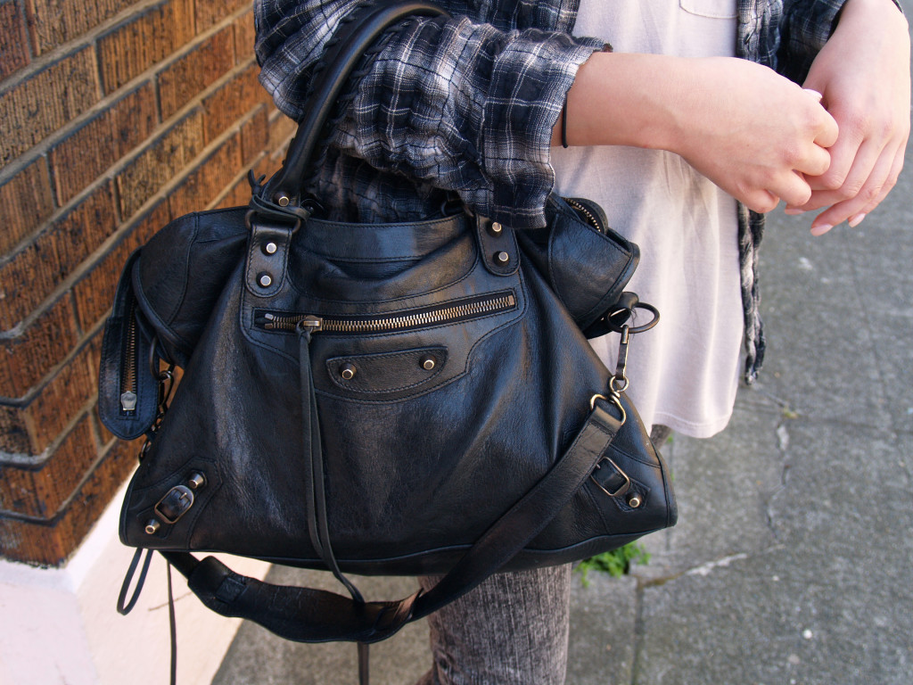 Black Balenciaga Purse: The City Collection