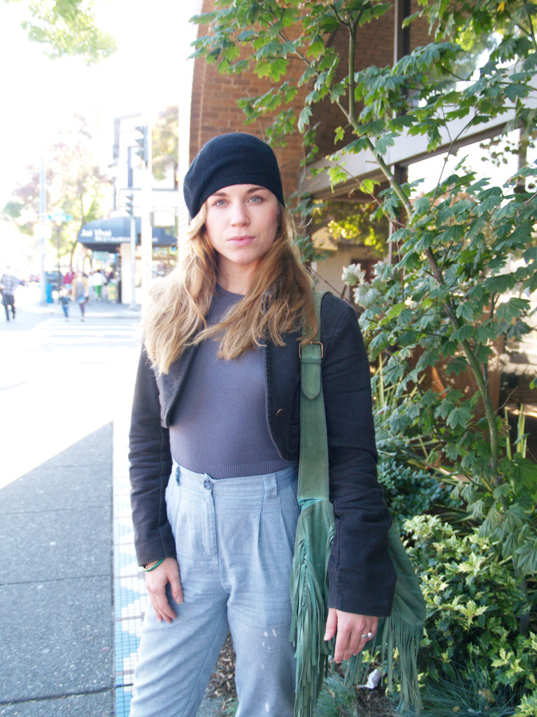 Cropped Jacket and High Waisted Pants