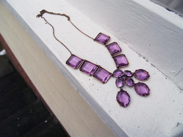 Purple Gem Cosume Jewlery Necklace from JCrew