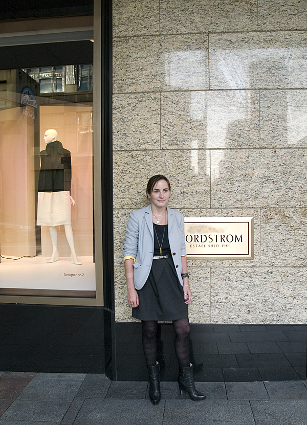 women in blazer, Seattle fashion