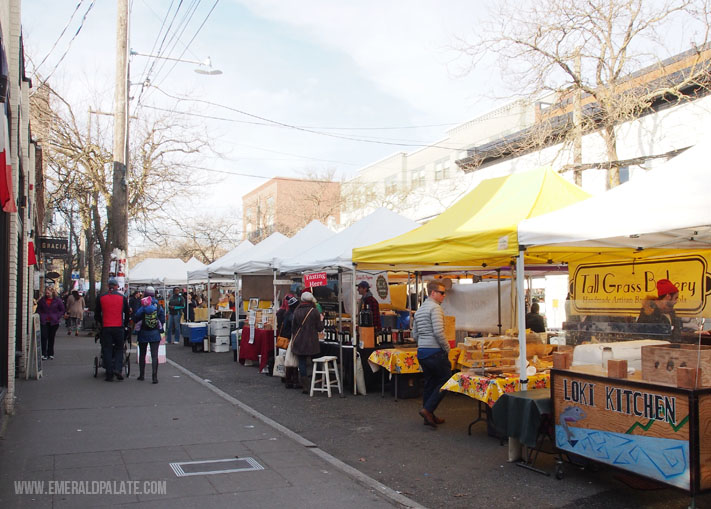 farmers market in Ballard, one of Seattles best shopping destinations