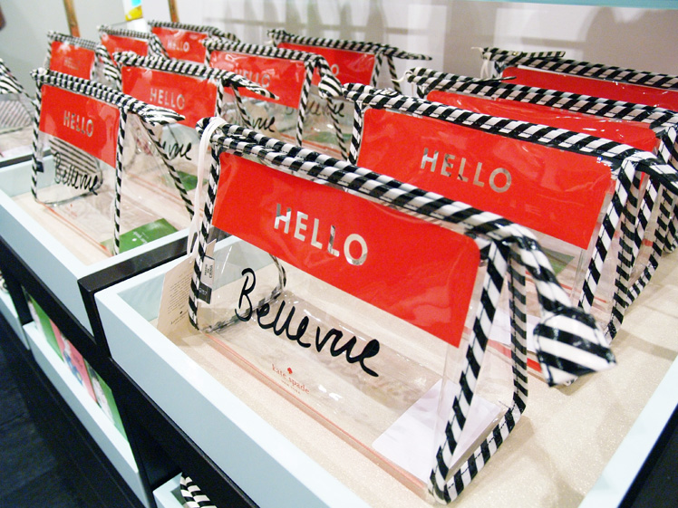 Kate Spade clear makeup bag