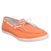 orange boat shoes for men