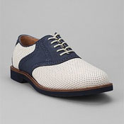 navy preforated summer brogues for men