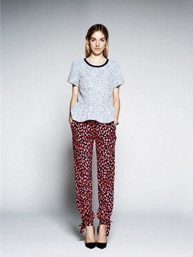 womens printed slouchy pants