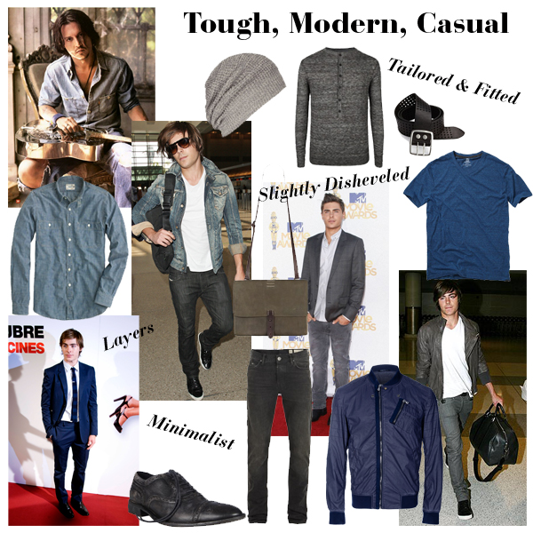 Zac Efron style mood board