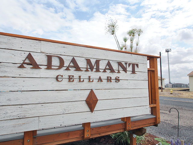 Sign at Adamant Cellars