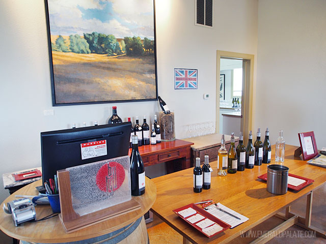 Buty Winery, a tasting room in the Airport District of Walla Walla wine region in WA