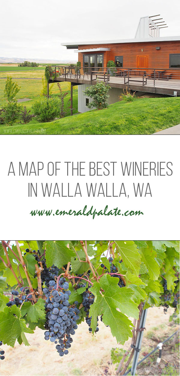 My map of the best Walla Walla wineries to visit in this popular Washington wine region