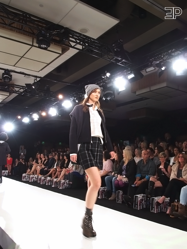 grunge look from Bellevue Fashion Week in Seattle, WA