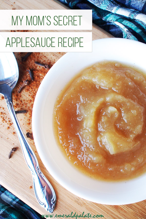 my mom's secret applesauce recipe