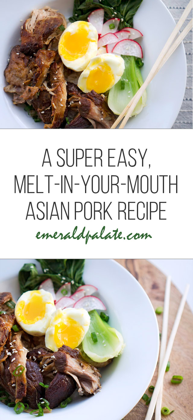 Asian rice bowl recipe with pork shoulder