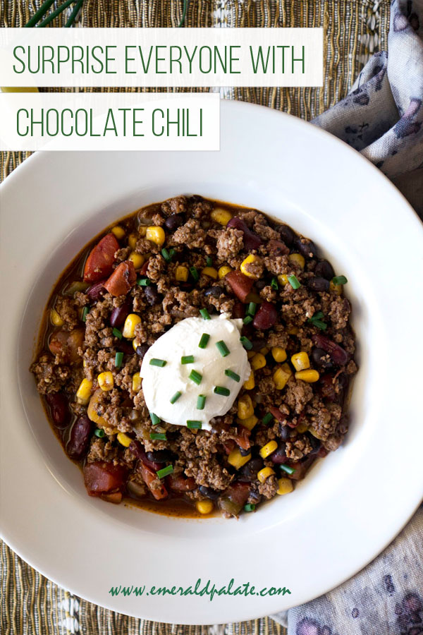 surprise everyone with chocolate chili