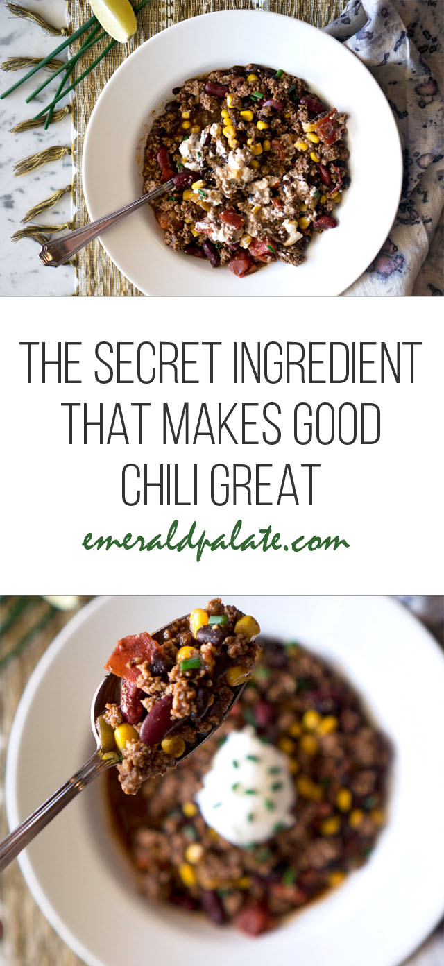 the secret ingredient that makes good chili great