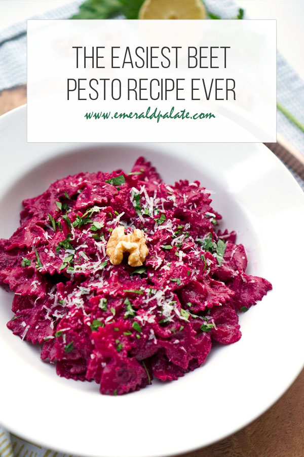the easiest ever beet pesto recipe