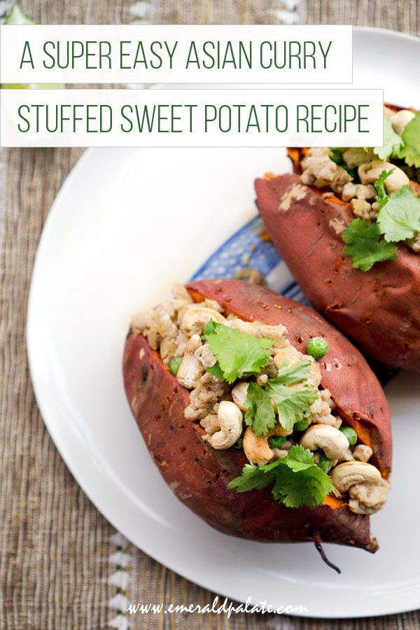 Stuffed Asian sweet potatoes easy recipe