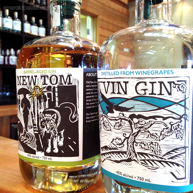 This is grape-made gin spirits from deVine Vineyards and Distilleryin Victoria, British Colombia.