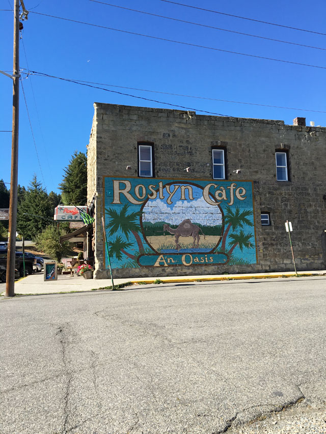 The famous Roslyn Cafe in Roslyn, WA right outside of Suncadia Resort, a Cle Elum hotel. Where the cult classic TV show, Northern Exposure, was filmed.