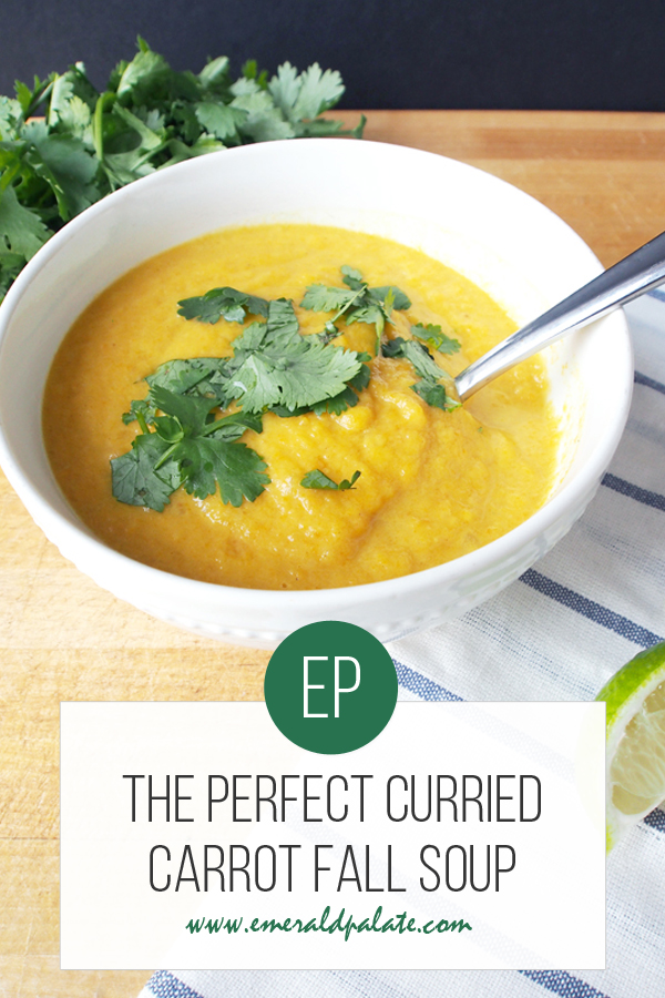 the perfect curried carrot fall soup