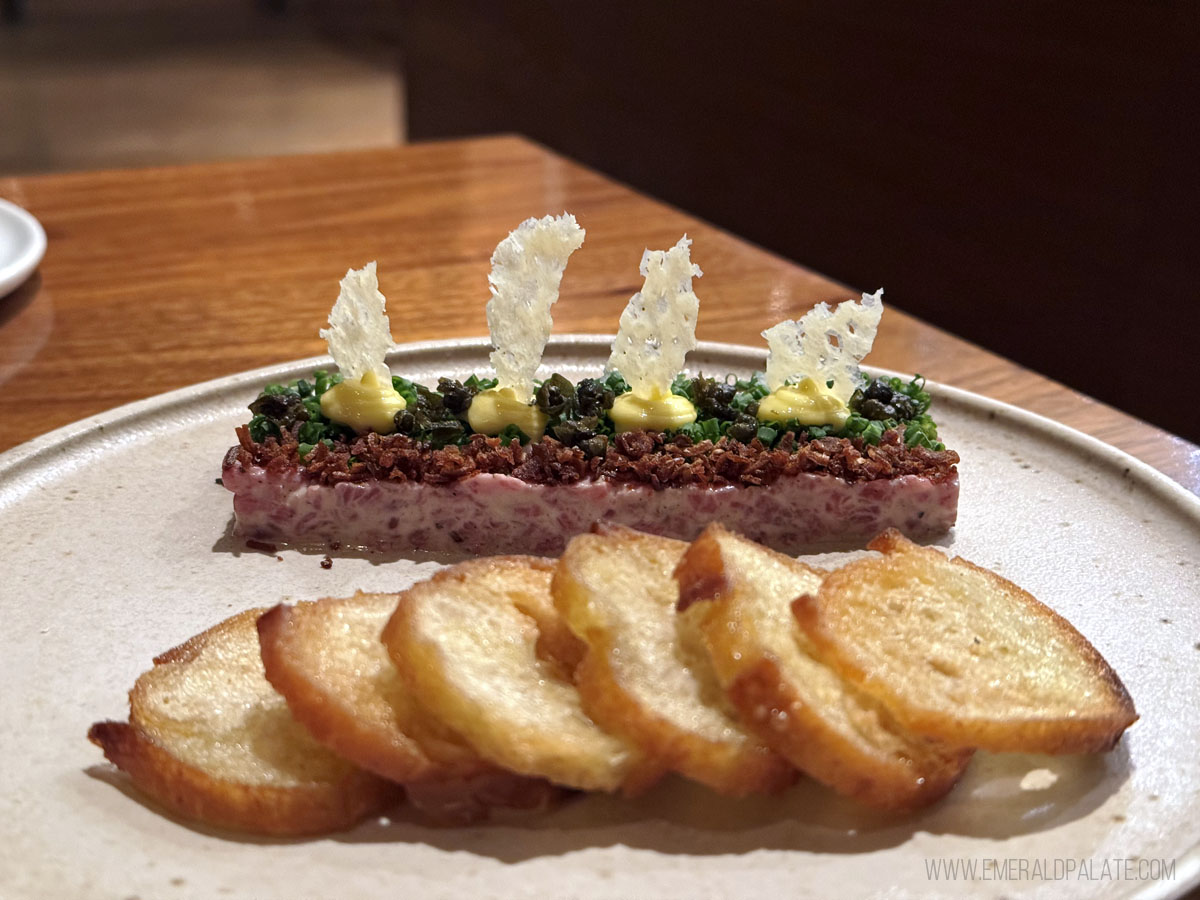 One of the best steak tartare in Seattle
