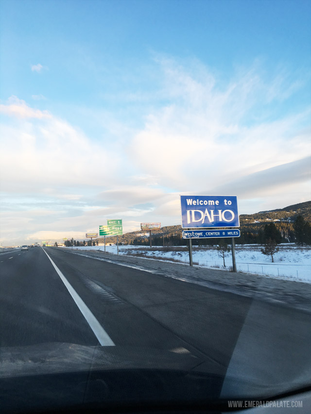 The Washington and Idaho state border. It's not too far to roadtrip from Seattle to Idaho.