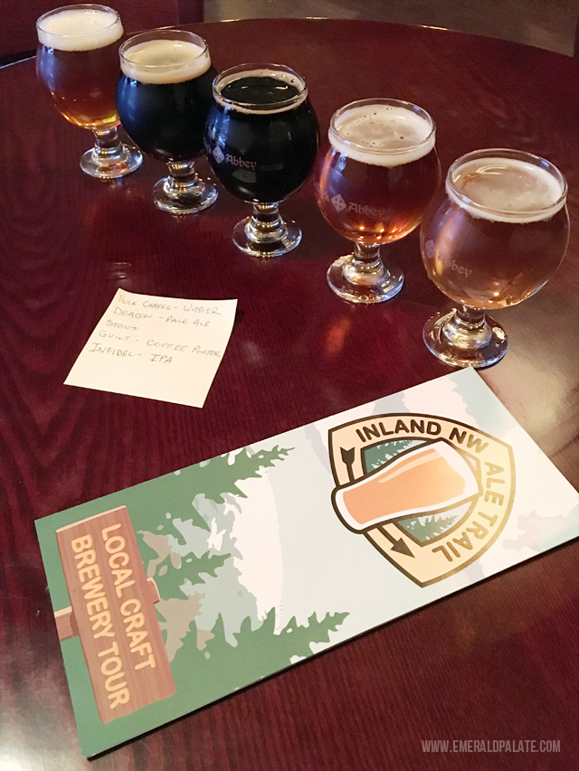 Eastern Washington and Idaho share the Idaho Beer Trail, which is made up of a ton of local breweries all within driving distance of each other.