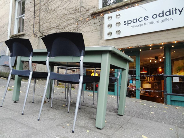 Space Oddity is one of the only Seattle antique stores that specializes in affordable industrial, medical, and midcentury modern vintage furniture.