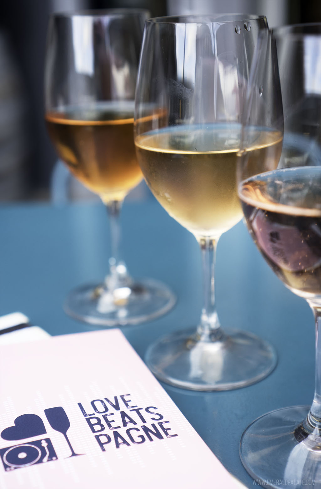 sparkling rose flight at one of the best Seattle urban wineries