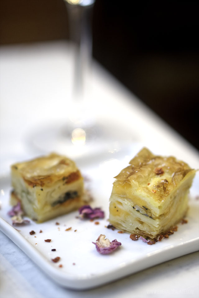 Turkish pastries, one of the food pairings you get with a wine flight at one of the best Seattle urban wineries