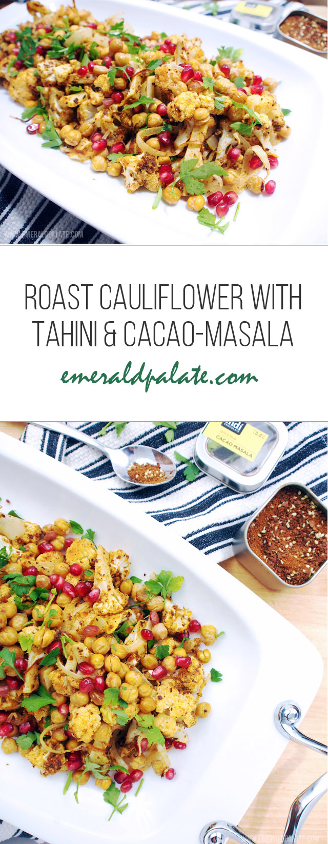 roast cauliflower and chickpea recipe