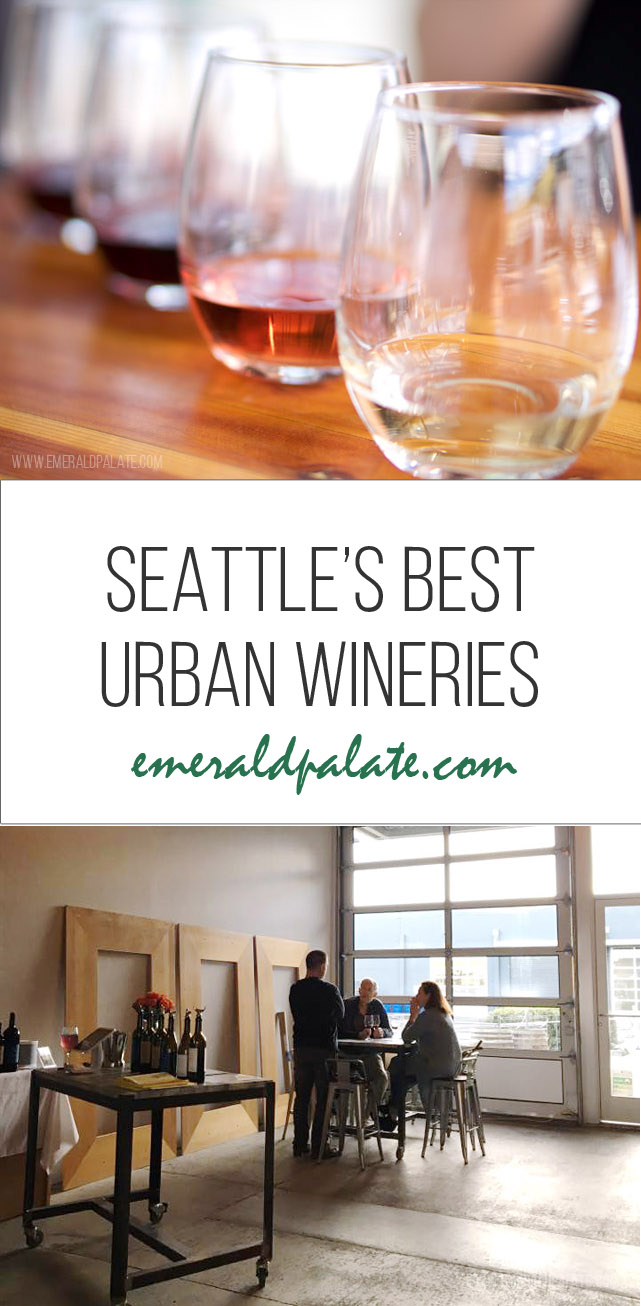 The Seattle urban wineries you have to visit, as told by a local. These Seattle kid-friendly wine tasting rooms are perfect for wine tasting if you love wine flights, food pairings, and supporting small boutique wineries. #seattle #seattlewine #washingtonwine #winetasting #visitseattle #wineries