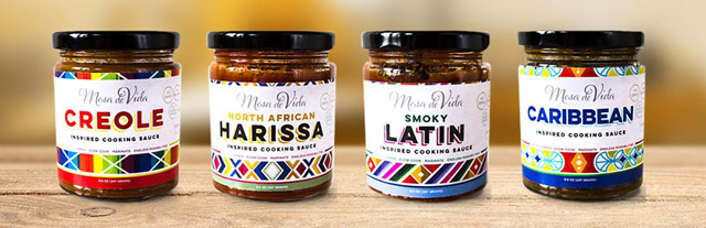 Mesa de Vida globally-inspired, healthy cooking sauces.