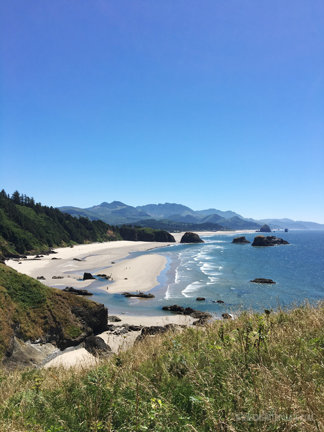 The view of the Oregon Coast from Ecola State Park. - Oregon coast | Oregon hikes | best Oregon hikes | best Oregon Coast viewpoints