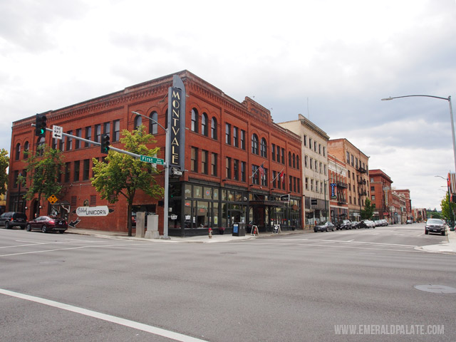 The Montvale Hotel is in the theater district in Spokane, WA. It is a great hotel to stay in Spokane, Washington because of its historic past!