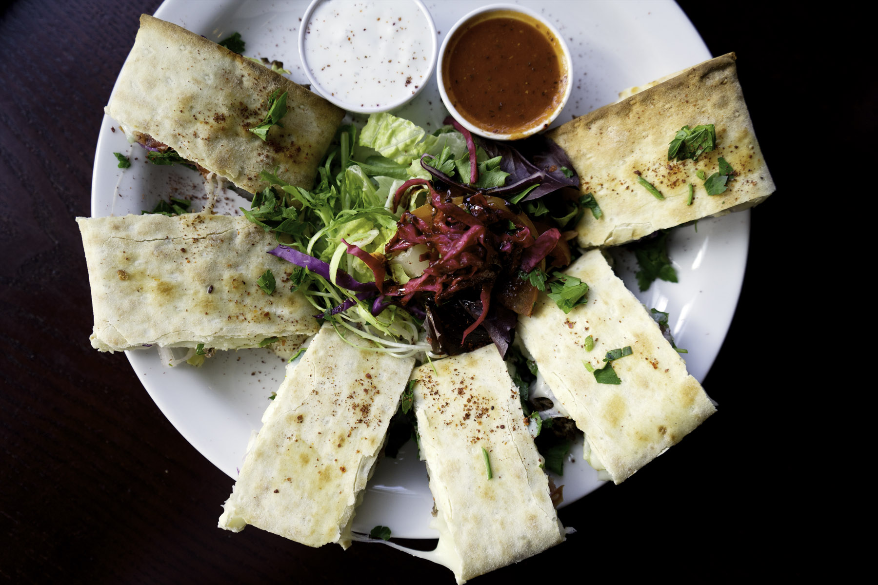 beyti kebab from a vegetarian friendly Seattle restaurant