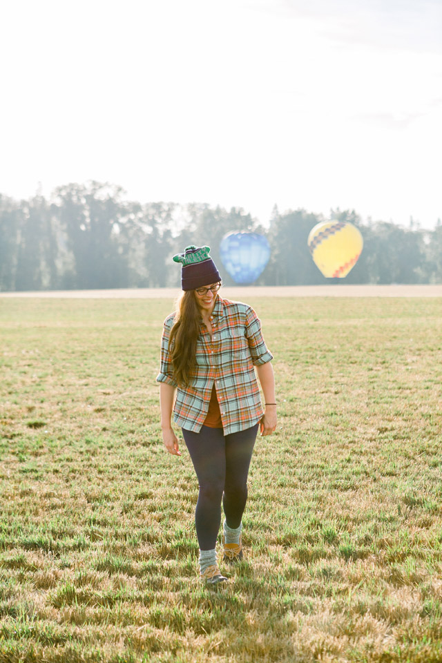 A hot air balloon ride