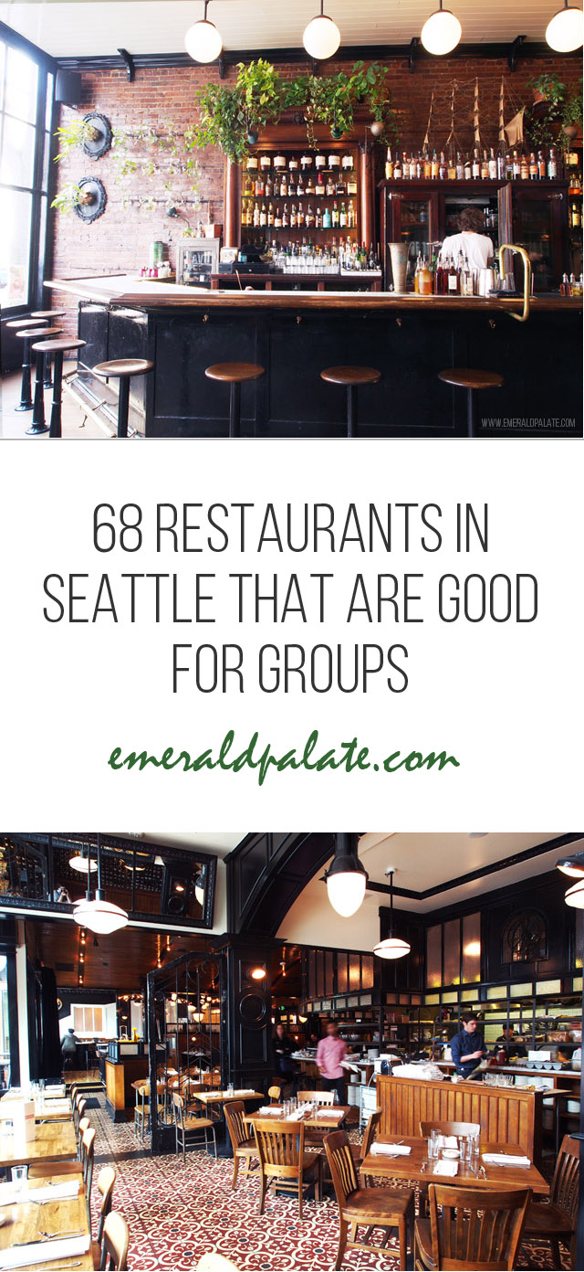 Pinterest image for a roundup of the best Seattle restaurants with private dining rooms