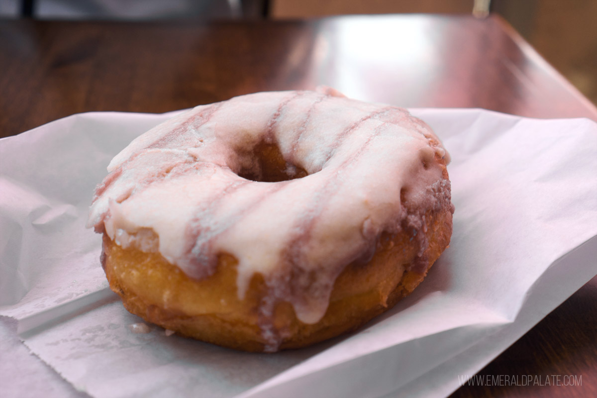 glazed doughnut from a shop in SD