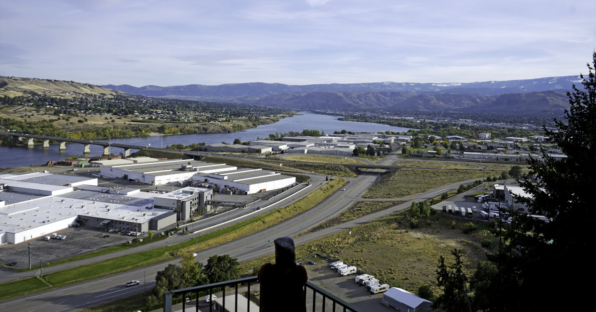 View of the Wenatchee Valley in Washington from Ohme Gardens, what to do in Wenatchee WA if you like views