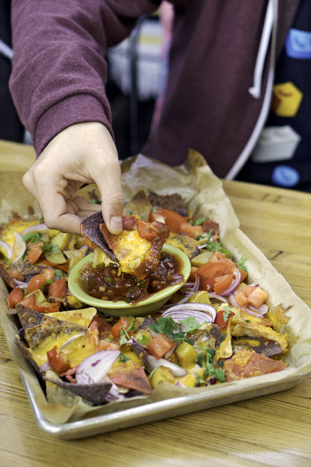 Nachos at McGlinn's Public House, one of the best restaurants in Wenatchee, WA