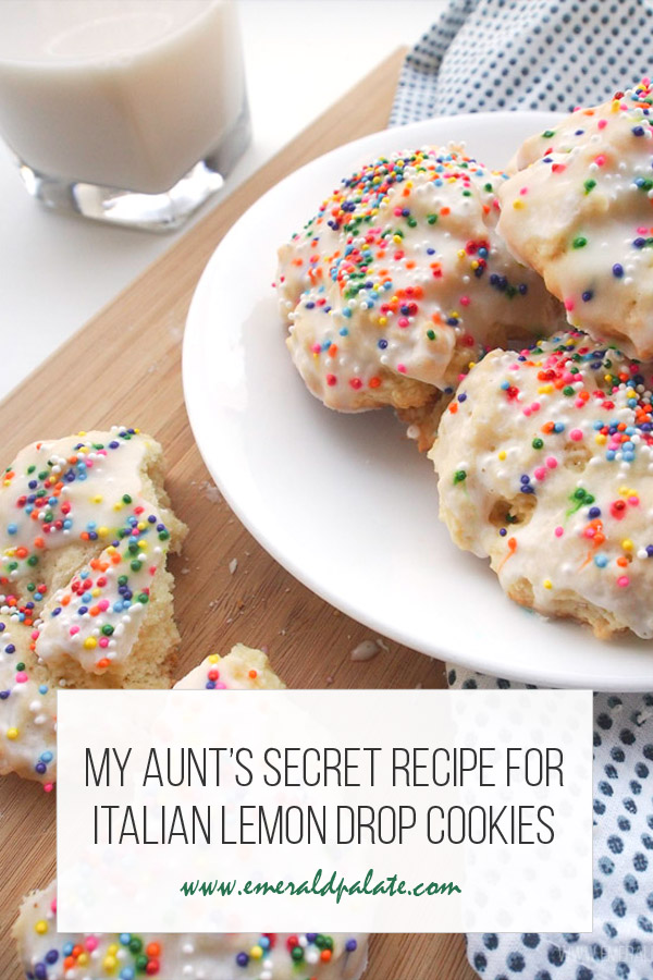 Plate of decorated lemon cookies with sprinkles and icing