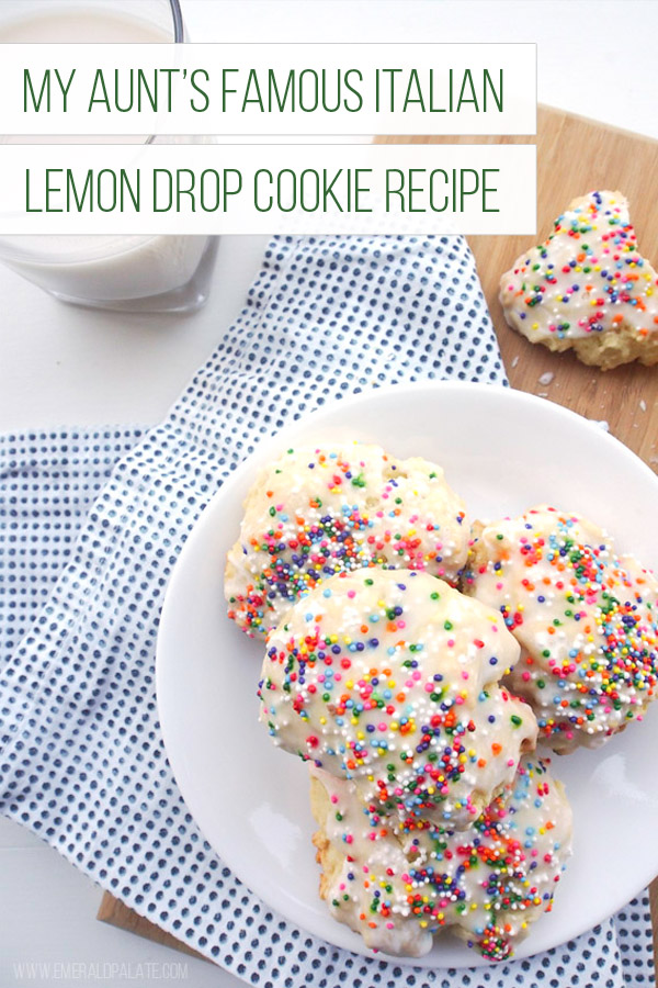 A recipe for Italian lemon drop cookies