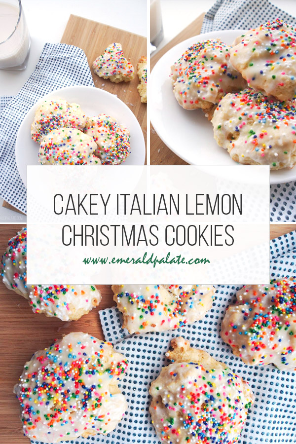 cakey Italian lemon drop cookies