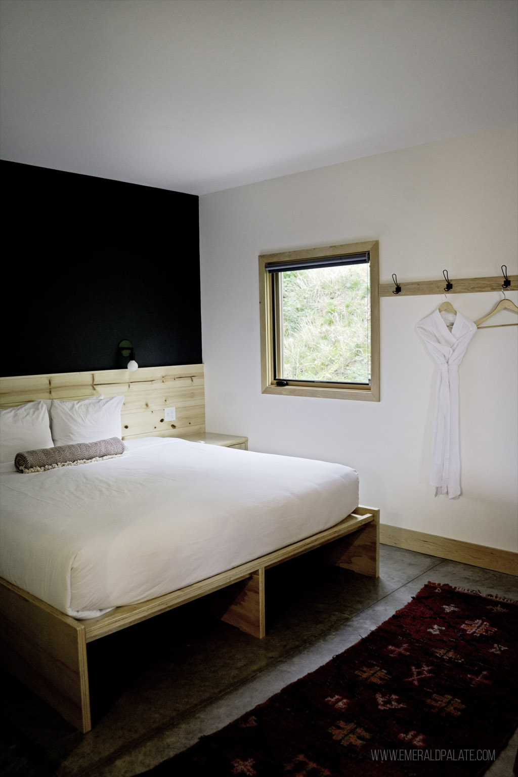 inside a cabin at The Society Hotel, a great place to stay when visiting Columbia River Gorge