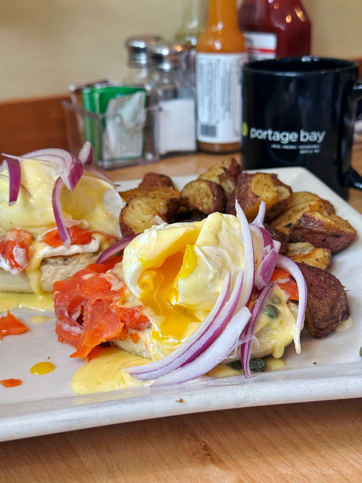 eggs Benedict from a Seattle brunch spot