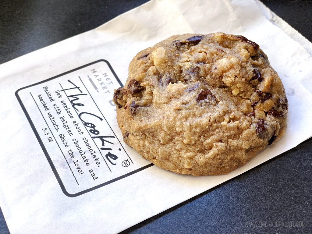 close up of the best cookie in Seattle 