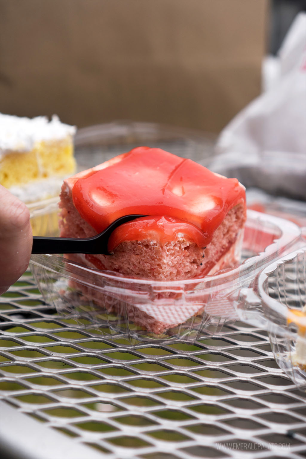 guava cake from one of the best dessert places in Seattle