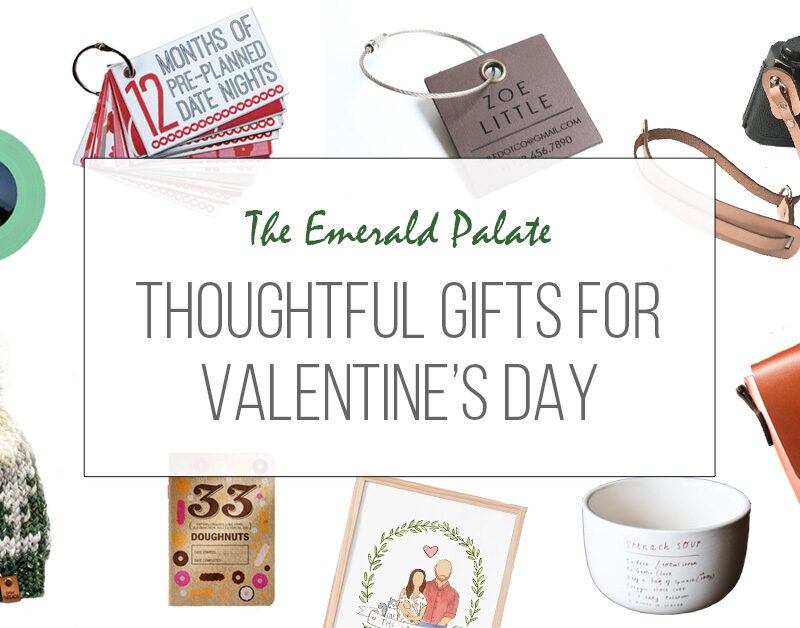 collage of thoughtful Valentine's Day gifts from the PNW